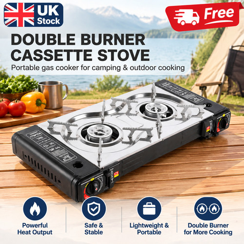 Double burner camping gas - double,