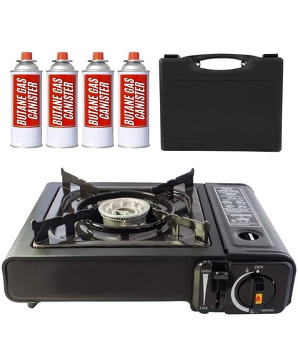 Portable camping stove with - camping, 4