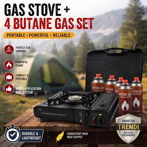 Portable camping gas stove - camping,