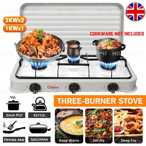Portable gas stove - stove, 3-burner