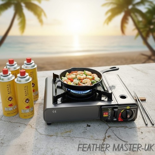 Portable butane gas - stove, with