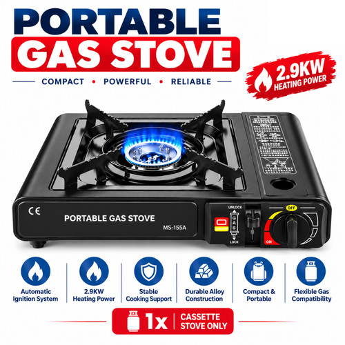 Portable camping gas stove - gas,