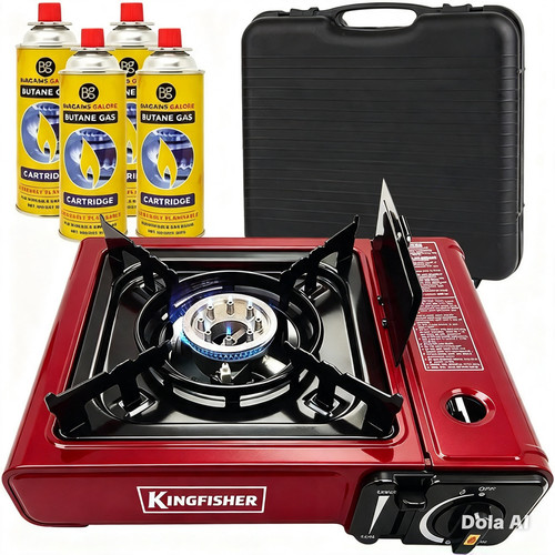 Portable gas cooker camp stove - cooker,