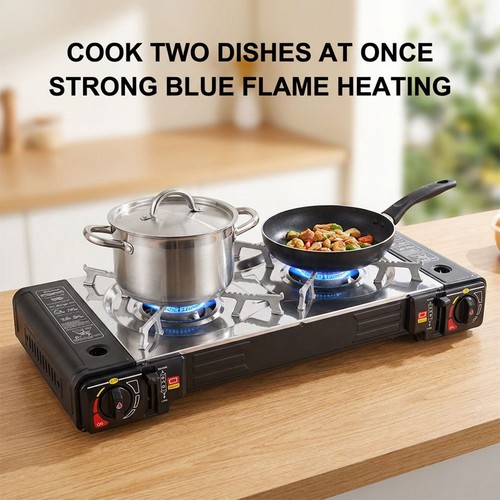 Portable double burner - portable,