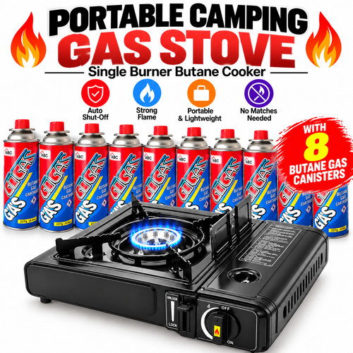 Portable camping gas stove - portable,