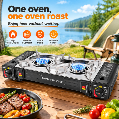 Camping gas double burner - camping,