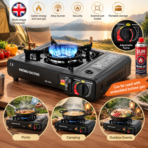 Portable butane gas stove - portable,