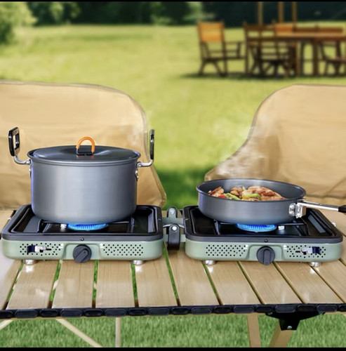 Double folding portable gas