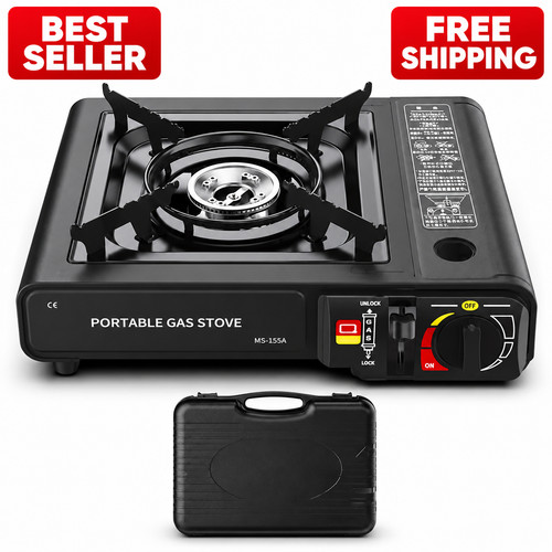 Portable camping stove - camping, gas