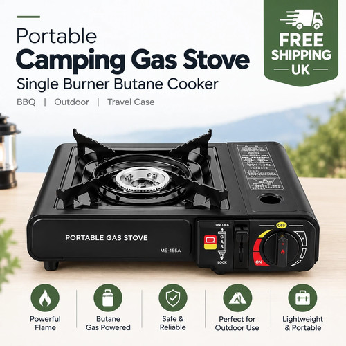 Portable camping gas stove - gas,