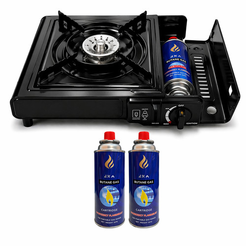 Portable camping stove - camping, case