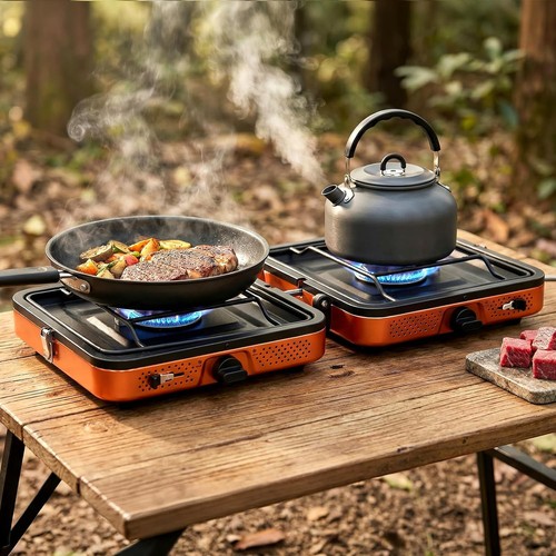 Camping gas stove double - camping,