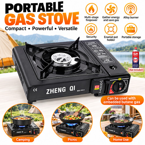 Portable butane gas - gas, stove